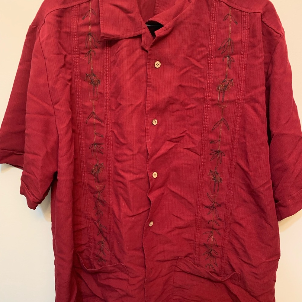 Cubavera red button up